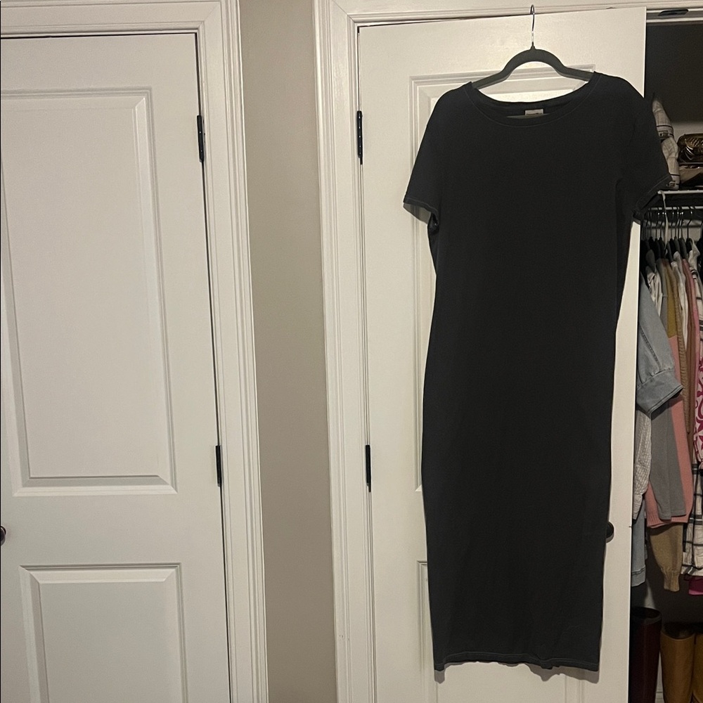 Comfort Colors Charcoal Midi Dress
